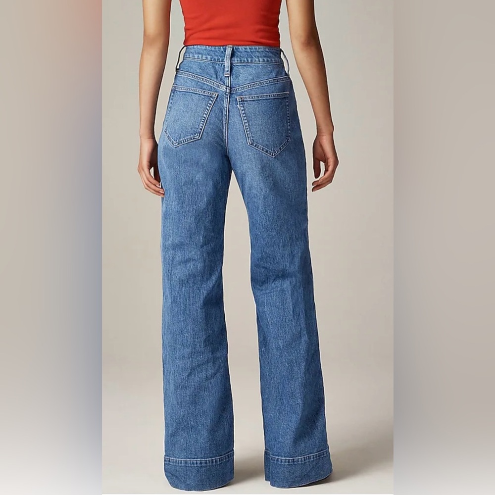 J.Crew Curvy denim trouser jean - Picture 4 of 12